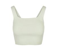 Tanktop URBAN CLASSICS "Urban Classics Damen Ladies Cropped Knit Top", Damen, Gr. 5XL, lightmint, 35% Polyacryl, 35% Viskose, 30% Polyamid, unifarben, slim fit, Tops Tanktop (68495641-5XL) lightmint
