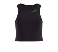 WINSHAPE Damen Functional Light and Soft Cropped Tanktop Aet135ls T-Shirt, Schwarz, L EU