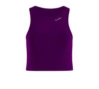 WINSHAPE Damen Functional Light and Soft Cropped Tanktop Aet135ls T-Shirt, Dark-Plum, XS EU