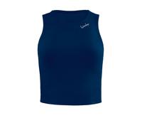Tanktop WINSHAPE "AET136C", Damen, Gr. M, blau (dunkelblau), 85% Polyester, 15% Elasthan, Rundhals, Tops Tanktop, Functional Comfort (24832158-M) dunkelblau