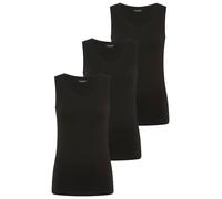 Tanktop YSABEL MORA, Damen, Gr. XL, schwarz, Single Jersey, Obermaterial: 95% Baumwolle, 5% Elasthan, hüftbedeckend, Rundhals, Tops Tanktop, breite Träger, weich, elastisch, Baumwollmix (44546220-XL) 