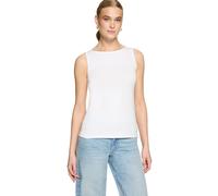 Tanktop ZERO "Damen Shirt mit U-Boot-Ausschnitt", Damen, Gr. 44, brilliant weiß, Jersey, Obermaterial: 47% Modal, 47% Baumwolle, 6% Elasthan, Basic, figurbetont normal, U-Boot-Ausschnitt, Tops Tanktop