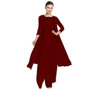 TANPAUL 3 Stück Hosenanzug Damen Festlich Elegant - Große Größe Hosenanzüge für Damen Spitze Brautmutter Kleider mit Langer Jacke Burgund 48