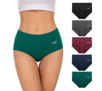 TANSTC Unterhosen Damen, 5er Pack Stretch Baumwolle Hohe Taille Slips Damen Atmungsaktiv Panties Weich Frauen Unterwäsche, Mehrpack Bequeme Damen unterwäsche, XS