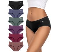TANSTC Unterhosen Damen Baumwolle, Unterwäsche Hipster Slips 6er-Pack