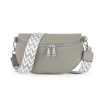 TANTOMI Umhängetasche Damen PU Leder, Crossbody Bag Mit Breitem Gurt, Bauchtasche Stylisch, Elegante Gürteltasche