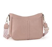 TANTOMI Umhängetasche für Damen mit Breitem Gurt Tasche Damen Handtasche Tasche Veganem Leder crossbag damenund den Täglichen Weg zur Arbeit