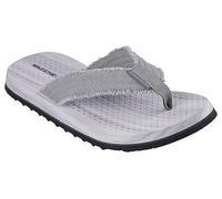 SKECHERS Sandalette Grau Flacher Absatz für Herren - 44