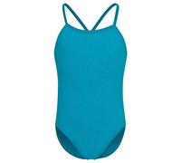tanzmuster ® Ballettanzug Mädchen Träger - Leonie - aus Baumwolle, Ballettbody Ballett Trikot in Petrol, Größe 140/146