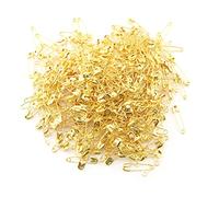 TAODAN Mini-Sicherheitsnadeln, goldfarben, 22 mm, kleine Metallverzierung, Sicherheitsclips für Schmuck, Kostüme, Anhänger, 500 Stück