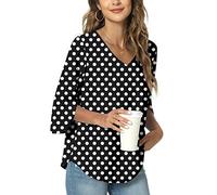 TAOHUADAO Womens Long Sleeve T-Shirts Square Neck Casual Tunic Tops Loose Comfy Blouses