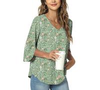 TAOHUADAO Womens Long Sleeve T-Shirts Square Neck Casual Tunic Tops Loose Comfy Blouses