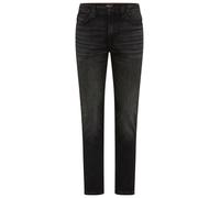 Tapered-fit-Jeans BOSS ORANGE "ONYX-5 BO", Herren, Gr. 31, Länge 32, schwarz (schwarz007), Denim/Jeans, Obermaterial: 99% Baumwolle, 1% Elasthan, unifarben, gerade, unten schmal lang, Jeans, mit norma