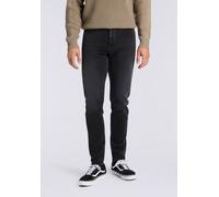 Tapered-fit-Jeans BOSS ORANGE "Onyx Comfor Fit Denim", Herren, Gr. 36, Länge 32, schwarz (schwarz008), Denim/Jeans, Obermaterial: 98% Baumwolle, 2% Elasthan, unifarben, gerade, unten schmal lang, Jean