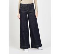 Tapered-fit-Jeans GANG "94POPPY PALAZZO", Damen, Gr. 32, Normalgrößen, prewashed, 98% Baumwolle, 2% Elasthan, unifarben, gerade, unten schmal lang, Jeans, im 5-Pocket-Style (62481431-32) prewashed