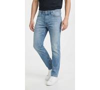 Tapered-fit-Jeans JACK & JONES "JJIMIKE JJORIGINAL CJ SN", Herren, Gr. 33, Länge 30, blau denim, Denim/Jeans, Obermaterial: 98% Baumwolle, 2% Elasthan, unifarben, bequem lang, Jeans Tapered-fit-Jeans,