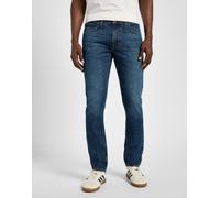 Tapered-fit-Jeans LEE "LUKE", Herren, Gr. 38, Länge 34, blau (eclipse blau), Denim/Jeans, Obermaterial: 92% Baumwolle, 6% Elastomultiester, 2% Elasthan, gerade, unten schmal lang, Jeans Tapered-fit-Je