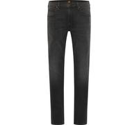 Tapered-fit-Jeans LEE "LUKE", Herren, Gr. 42, Länge 34, schwarz (asphalt rock), Denim/Jeans, Obermaterial: 99% Baumwolle, 1% Elasthan, gerade, unten schmal lang, Jeans Tapered-fit-Jeans (77605809-42)