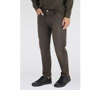 Tapered-fit-Jeans LEVI'S "502 TAPER", Herren, Gr. 33, Länge 30, grau (dusted twilight od), Denim/Jeans, Obermaterial: 99% Baumwolle, 1% Elasthan, Basic, loose fit knöchellang, Jeans, in elegantem, mod