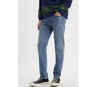 Tapered-fit-Jeans LEVI'S "502 TAPER", Herren, Gr. 32, Länge 32, hold on me, Denim/Jeans, Obermaterial: 99% Baumwolle, 1% Elasthan, Basic, loose fit knöchellang, Jeans Tapered-fit-Jeans, in elegantem,