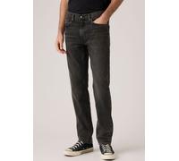 Tapered-fit-Jeans LEVI'S "502 TAPER", Herren, Gr. 33, Länge 34, schwarz (night shadows), Denim/Jeans, Obermaterial: 99% Baumwolle, 1% Elasthan, Basic, loose fit knöchellang, Jeans, in elegantem, moder
