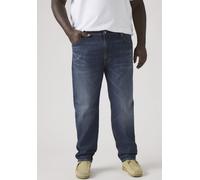 Tapered-fit-Jeans LEVI'S PLUS "502 TAPER B&T", Herren, Gr. 44, Länge 32, blau expanse, Denim/Jeans, Obermaterial: 99% Baumwolle, 1% Elasthan, bequem lang, Jeans, mit Stretch (21626527-44) blau expanse