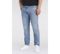 Tapered-fit-Jeans LEVI'S PLUS "502 TAPER B&T", Herren, Gr. 46, Länge 34, into the thick of it, Denim/Jeans, Obermaterial: 70% Baumwolle, 28% Lyocell, 2% Elasthan, bequem lang, Jeans, mit Stretch (8722