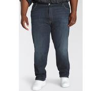 Tapered-fit-Jeans LEVI'S PLUS "502 TAPER B&T", Herren, Gr. 48, Länge 34, blau (biologia), Denim/Jeans, Obermaterial: 99% Baumwolle, 1% Elasthan, bequem lang, Jeans Tapered-fit-Jeans, mit Stretch (2146
