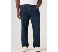 Tapered-fit-Jeans LEVI'S PLUS "502 TAPER B&T", Herren, Gr. 50, Länge 32, blau (clean run adv), Denim/Jeans, Obermaterial: 70% Baumwolle, 28% Lyocell, 2% Elasthan, bequem lang, Jeans, mit Stretch (5443