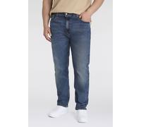 Tapered-fit-Jeans LEVI'S PLUS "502 TAPER B&T", Herren, Gr. 50, Länge 32, blau (future self adv), Denim/Jeans, Obermaterial: 70% Baumwolle, 28% Lyocell, 2% Elasthan, casual, bequem lang, Jeans, mit Str