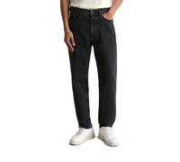 Tapered-fit-Jeans MARC O'POLO DENIM "aus reiner Bio-Baumwolle", Herren, Gr. 36, Länge 34, schwarz, Obermaterial: 100% Baumwolle, unifarben, normal, Jeans (31320428-36) schwarz