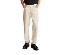 Tapered-fit-Jeans MARC O'POLO DENIM "aus reiner Bio-Baumwolle", Herren, Gr. 32, Länge 32, beige (weiß), Obermaterial: 100% Baumwolle, unifarben, normal, Jeans (32430963-32) weiß