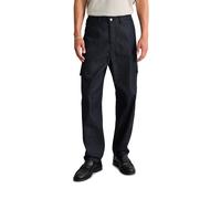 Tapered-fit-Jeans MARC O'POLO DENIM "made with Orange Fiber", Herren, Gr. 34, Länge 32, schwarz (dunkelblau), Obermaterial: 78% Baumwolle, 22% Lyocell, unifarben, knöchellang, Jeans (33253702-34) dunk