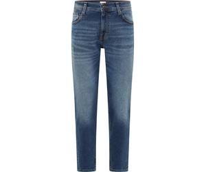 Tapered-fit-Jeans MUSTANG "Herren Style Denver Tapered", Herren, Gr. 30, Länge 30, blau (blau 434), Denim/Jeans, 99% Baumwolle, 1% Elasthan, unifarben, weit, unten schmal, Jeans Tapered-fit-Jeans (374