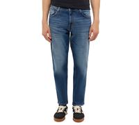 Tapered-fit-Jeans MUSTANG "Herren Style Denver Tapered", Herren, Gr. 31, Länge 30, blau 434, Denim/Jeans, 99% Baumwolle, 1% Elasthan, unifarben, weit, unten schmal, Jeans Tapered-fit-Jeans (37443701-3