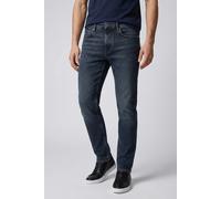 Tapered-fit-Jeans PEPE JEANS "STANLEY", Damen, Gr. 36, Länge 32, blau (tiefblau washed), Denim/Jeans, Obermaterial: 98% Baumwolle, 2% Elasthan, gerade, unten schmal, Jeans, Ziernähte an den Gesäßtasch