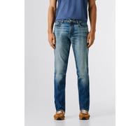 Tapered-fit-Jeans PEPE JEANS "STANLEY", Herren, Gr. 32, Länge 32, blau (strong blau used), Denim/Jeans, Obermaterial: 95% Baumwolle, 4% Polyester, 1% Elasthan, gerade, unten schmal lang, Jeans (471575