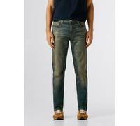 Tapered-fit-Jeans PEPE JEANS "STANLEY", Herren, Gr. 33, Länge 32, dirty tiefblau used, Denim/Jeans, Obermaterial: 92% Baumwolle, 6% Polyester, 2% Elasthan, gerade, unten schmal lang, Jeans (57961869-3