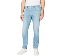 Tapered-fit-Jeans PEPE JEANS "TAPERED JEANS", Herren, Gr. 34, Länge 34, blau (blau wash), Denim/Jeans, Obermaterial: 98% Baumwolle, 2% Elasthan, casual, gerade, unten schmal, Jeans (21251655-34) blau