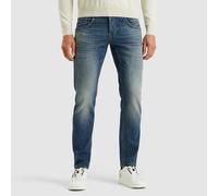 Tapered-fit-Jeans PME LEGEND, Herren, Gr. 34, Länge 34, bright true blau, Denim/Jeans, Obermaterial: 98% Baumwolle, 2% Elasthan, unifarben, casual, regular fit knöchellang, Jeans, im Five-Pocket Style