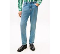 Tapered-fit-Jeans TOMMY HILFIGER "HARLEM", Herren, Gr. 36, Länge 30, ed light blau, Denim/Jeans, Obermaterial: 100% Baumwolle, Jeans, mit Fade-Effekten (35241562-36) ed light blau
