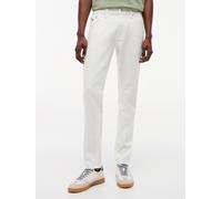 Tapered-fit-Jeans TOMMY JEANS "AUSTIN SLIM TAPERED", Herren, Gr. 36, Länge 30, weiß, Denim/Jeans, Obermaterial: 92% Baumwolle, 8% Polyester, slim fit lang, Jeans (90503333-36) weiß