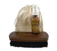 TAPIR Lederimprägnierung für Velours-, Nubuk- und Wildlederschuhe 50 ml: Größe: 1x Set mit Imprägnierer und Rosshaarbürste