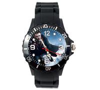 TAPORT® Unisex Uhr Analog Quarzwerk mit Silikon Armband Harry Potter Schwarz Rund