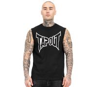 Tapout Herren ärmelloses T-Shirt Normale Passform ALEMADA Black/White S
