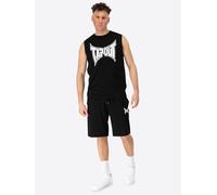 Tapout Herren ärmelloses T-Shirt & Shorts Set normale Passform DIEGO, Black, XL