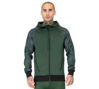 Tapout Herren Funktionsoberteil mit Kapuze Normale Passform Training Hoodie Green/Black S