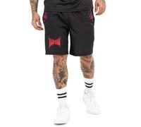 Tapout Herren Funktionsshorts Normale Passform Taproot Shorts, Black/Red/Aubergine, L, 940086