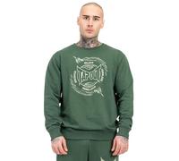 Tapout Sweatshirt Spirit Rundhals, normale Passform, Grün – Herren S