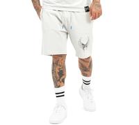 Tapout Herren-Shorts Tillusion Normale Passform Hellgrau/Schwarz/Blau XXL